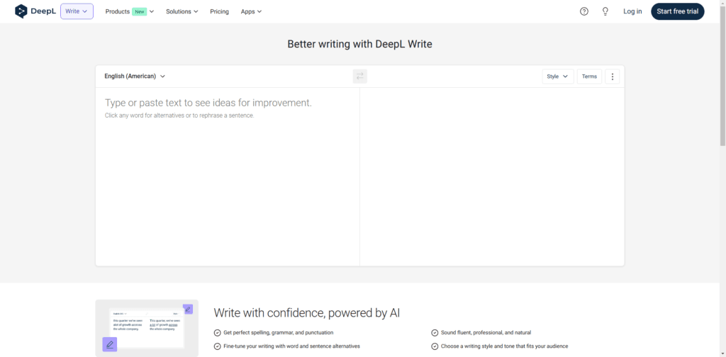 DeepL Write AI