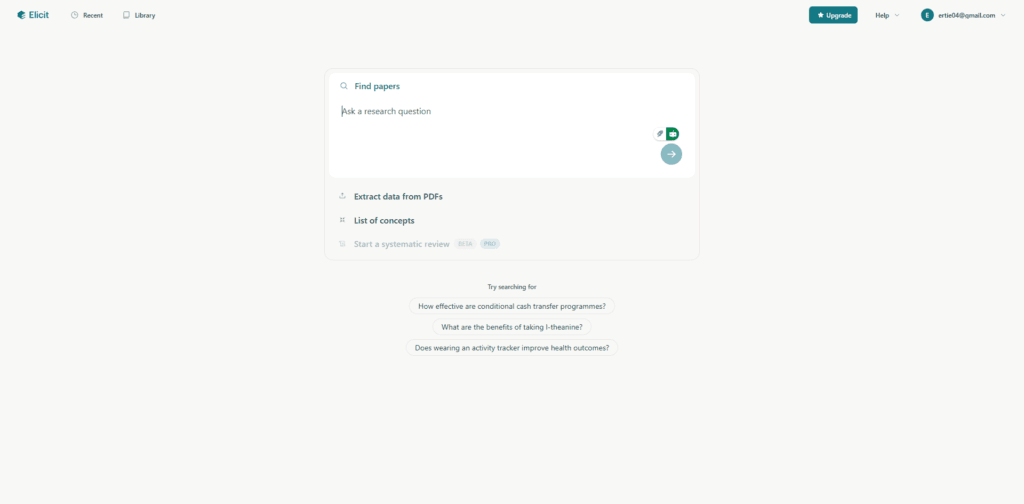 Elicit AI Research Assistant