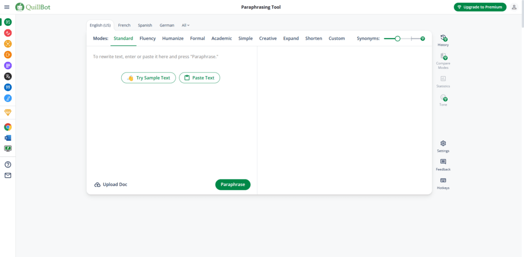 QuillBot Paraphrasing Tool
