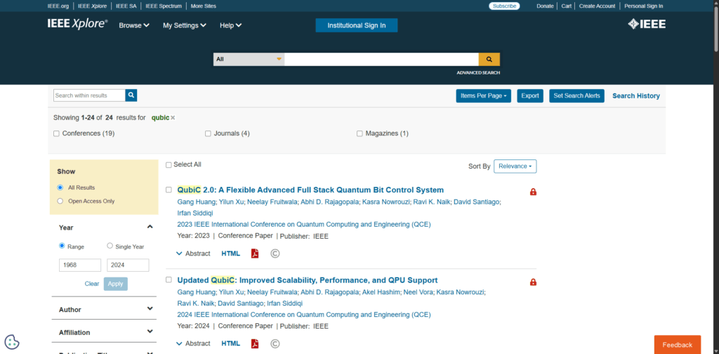 IEEE Xplore technical research database