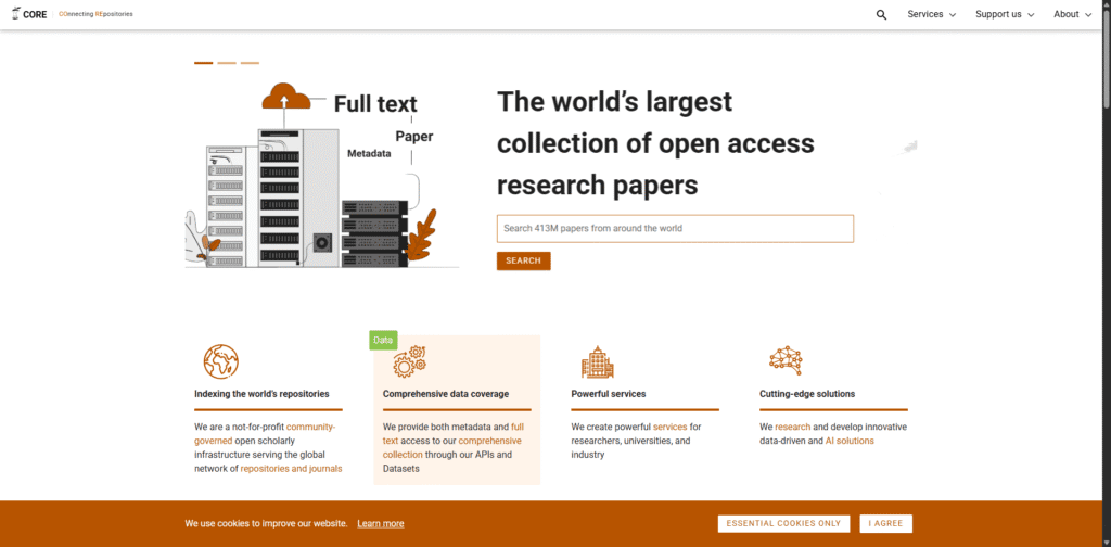 CORE - Free Online Databases for Research