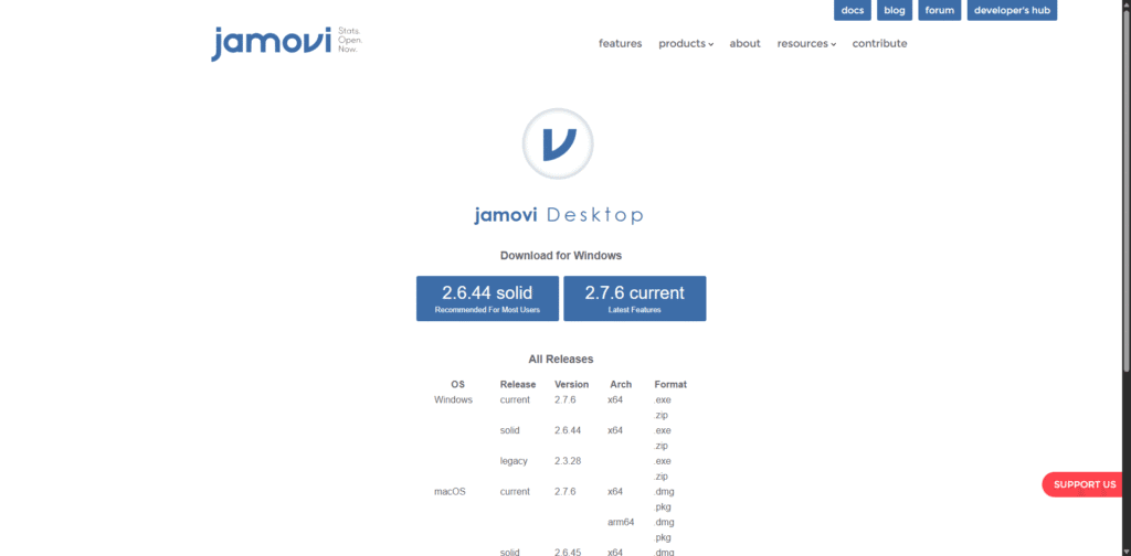 Jamovi - free spss alternative