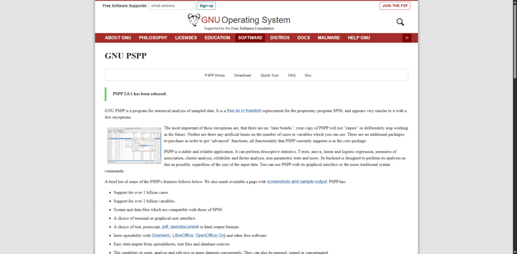 PSPP-free spss alternative