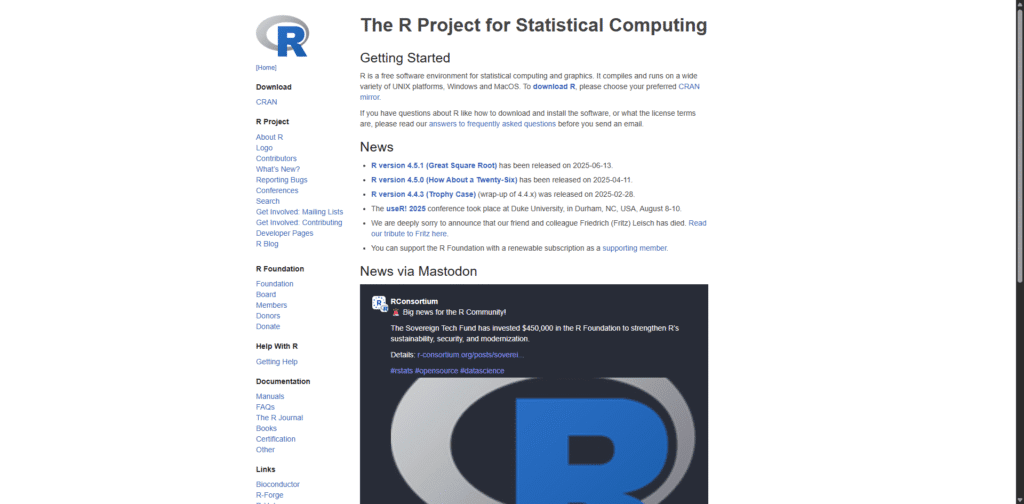 R - free spss alternative