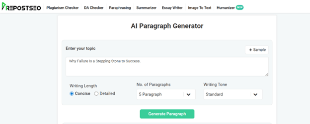 AI Paragraph Generator