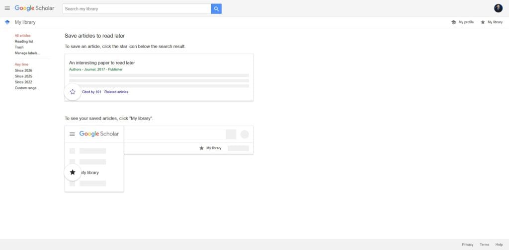 Mastering the Google Scholar My Library Feature
