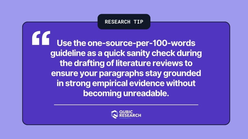Research Tip - How Many Papers for Literature Review